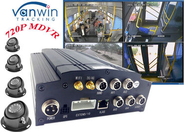HD 4CH 720 P 4G GPS Video araç kameralar ücretsiz CMS platformu ile Kaydedici Sistemi